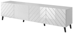 TV stand 200 ABETO mat white/ gloss white DIOMMI CAMA-ABETO-RTV-200-BI/BI