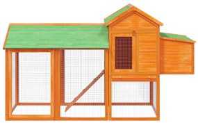 vidaXL Κοτέτσι Καφέ 193 x 65 x 117 εκ. από Μασίφ Ξύλο Πεύκου