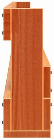 vidaXL Παπουτσοθήκη Επιτοίχια 2 τεμ. Μελί 59x8,5x23,5 εκ. Μασίφ Πεύκο
