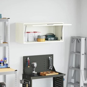 vidaXL Ντουλάπι τοίχου για γκαράζ Λευκό 80 x 33 x 35 εκ