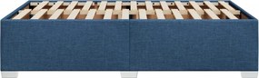 vidaXL Πλαίσιο κρεβατιού χωρίς στρώμα μπλε 120x200cm ύφασμα