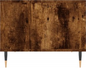 vidaXL Τραπεζάκι Σαλονιού Καπνιστή Δρυς 60x50x40 εκ. Επεξεργ. Ξύλο