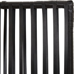 vidaXL Διαχωριστικό Δωματίου 6 Πάνελ Μαύρο από Συνθετικό Ρατάν