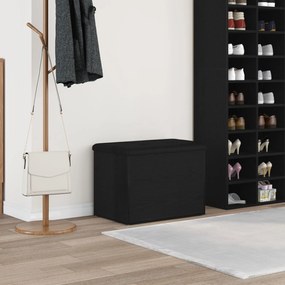 Παγκάκι αποθήκευσης Μαύρο Δρυς 60x40x45 εκ. Επεξεργασμένο Ξύλο