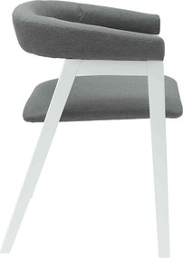 vidaXL Καρέκλες φαγητού 2 pcs Λευκό 54 x 57 x 73 εκ