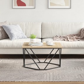 vidaXL Τραπεζάκι σαλονιού από Σονομαούκο 80x80x45 εκ Επεξεργασμένου Ξύλου