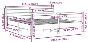 ΣΚΕΛΕΤΟΣ ΚΡΕΒ. ΧΩΡΙΣ ΣΤΡΩΜΑ ΚΑΦΕ ΚΕΡΙΟΥ 200X200 ΕΚ ΜΑΣΙΦ ΠΕΥΚΟ 3306917