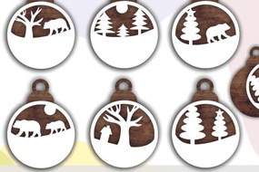 Intra απο ξύλο plywood 3mm-4mm πάχος Χριστουγεννιάτικη διακόσμηση Δίασταση 8x8 cm INTRAFABR-50304027