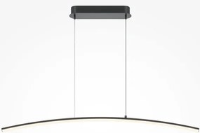 Κρεμαστό Φωτιστικό Οροφής LED 15W Μαύρο 3000K-4000K Dimmable Curve MOD243PL-L18BK Maytoni-MOD243PL-L18BK-Μαύρο MOD243PL-L18BK