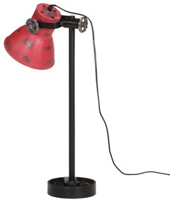 vidaXL Φωτιστικό Γραφείου 25 W Αντικέ Κόκκινο 15x15x55 εκ. Ε27