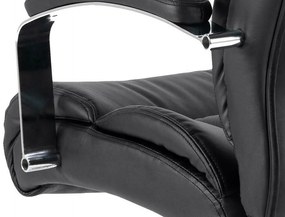 Καρέκλα γραφείου Oakland 845, Μαύρο, 120x65x83cm, 17 kg, Με μπράτσα, Με ρόδες, Μηχανισμός καρέκλας: Κλίση | Epipla1.gr