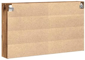 vidaXL Βιτρίνα με ράφι Παλιό ξύλο 100 x 15 x 58 cm Επεξεργασμένο ξύλο