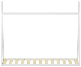 Κρεβάτι παιδικό Lilly τύπου Montessori ξύλο πεύκου λευκό 90x190 εκ. 90x190x156.5 εκ.
