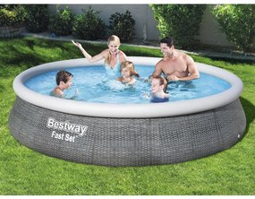 BESTWAY ΠΙΣΙΝΑ ΦΟΥΣΚΩΤΗ FAST SET ΜΕ ΑΝΤΛΙΑ 396 X 84 ΕΚ. 3202552