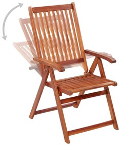 vidaXL Καρέκλες Κήπου Πτυσσόμενες 6 τεμ. από Μασίφ Ξύλο Ακακίας