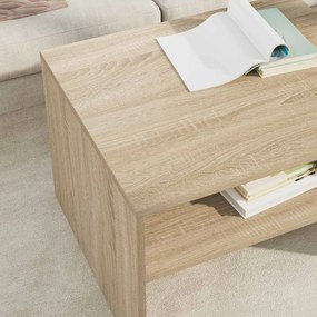 vidaXL Τραπεζάκι σαλονιού Δρύς Sonoma 60 x 50 x 40 εκ