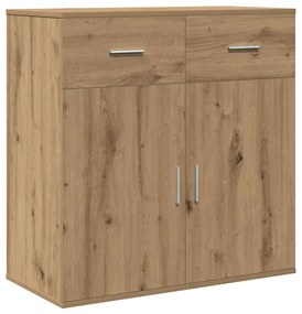 vidaXL Πλαϊνό γραφείο artisan δρυς 79 x 38 x 80 εκ. Επεξεργασμένο ξύλο