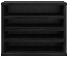 vidaXL Οργανωτής Γραφείου  Μαύρη Δρυς 36x26x29.5 cm Επεξεργασμένο Ξύλο