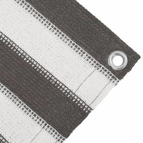 vidaXL Χαλί Σκηνής Ανθρακί / Λευκό 400x600 εκ. από HDPE
