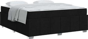 vidaXL Σκελετός Κρεβατιού με στρώμα Μαύρο 180 x 200 cm ύφασμα
