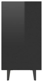vidaXL Ραφιέρα Γυαλιστερό Μαύρο 103,5 x 35 x 70 εκ. από Επεξ. Ξύλο