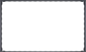 vidaXL Περίγραμμα γκαζόν 100 x 60 x 35 cm Ατσάλι Ανθρακί