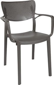 Καρέκλα - Πολυθρόνα Frontline PP ανθρακί 56x50x83 εκ.