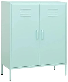 vidaXL Ντουλάπι Αποθήκευσης Χρώμα Μέντα 80 x 35 x 101,5 εκ. Ατσάλινο