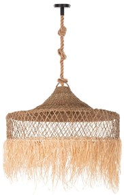 Φωτιστικό Οροφής Κρεμαστό C11918 Σχοινί -Ίνες Φοίνικα -Seagrass Φ123Χ223Υεκ. 123x123x223 εκ.