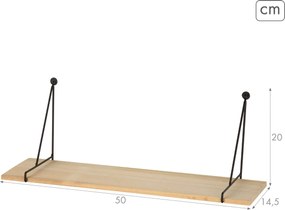 Ράφια Max Home Σίδερο Ξύλο MDF 50 X 20 X 14,5 CM (x6)