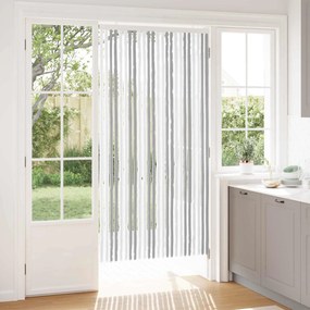 vidaXL Κουρτίνα εντόμων Chenille Ανοιχτό Γκρι και Λευκό 100 x 200 cm