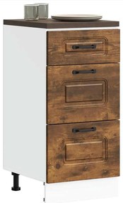 vidaXL ντουλάπι βάσης κουζίνας Kalmar Καπνιστή δρυς Επεξεργασμένο Ξύλο