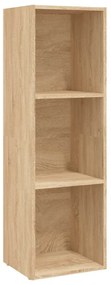 vidaXL Βιβλιοθήκη/Έπιπλο TV Sonoma Δρυς 36x30x114 εκ. από Μοριοσανίδα