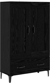 vidaXL Highboard Μαύρη Δρυς 70 x 31 x 115 εκ Επεξεργασμένο Ξύλο