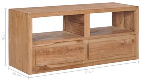 ΈΠΙΠΛΟ ΤΗΛΕΟΡΑΣΗΣ 90 X 30 X 40 ΕΚ. ΑΠΟ ΜΑΣΙΦ ΞΥΛΟ TEAK 282848