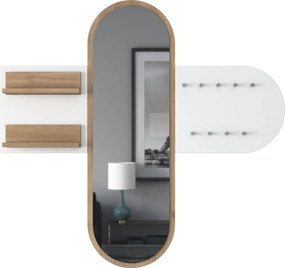 Έπιπλο Εισόδου Λευκό / Καρυδιά P3 125x12x120