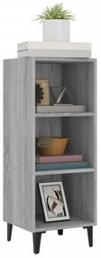 vidaXL Ντουλάπι Γκρι sonoma 34,5x32,5x90εκ. από Επεξεργασμένο Ξύλο
