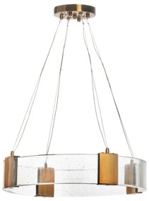 Artekko Zucca Φωτιστικό Οροφής Μέταλλο Γυαλί Χρυσό (50x50x70)cm Artekko 77503CE