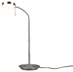 Φωτιστικό Επιτραπέζιο Monza 523310107 12W Led 19x46x57cm Nickel Mat Trio Lighting Metal