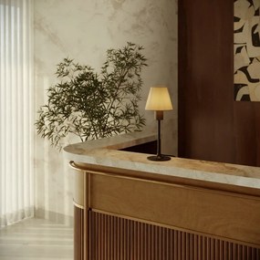 Επιτραπέζιο Πορτατίφ MAG-Y με Αμπαζούρ Impero Mini ⌀14 και Στρογγυλή Βάση Μαύρο