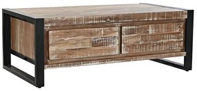 Τραπεζάκι Καφέ DKD Home Decor Μέταλλο ξύλο ακακίας (110 x 60 x 40 cm)