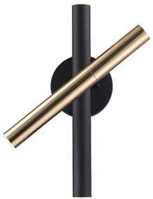 Φωτιστικό Τοίχου - Απλίκα Ballet 4272900 11x33cm Led 923Lm 15,4W 3000K Black-Gold Viokef Metal