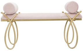Ταμπουρέ Ροζ/Χρυσό RIBBON 49x112.5x53