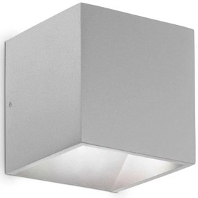 Φωτιστικό Τοίχου - Απλίκα Rubik 326856 10x10x10cm Led 730lm 8,5W 4000K Grey Ideal Lux