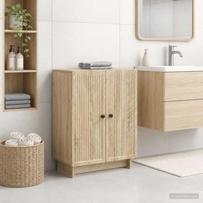 vidaXL Ντουλάπι Αποθήκευσης Μπάνιου EDE Sonoma Δρυς 59,5 x 31 x 80 εκ