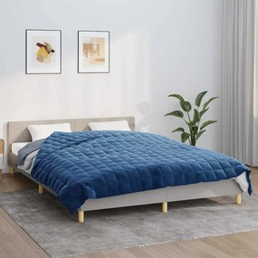 vidaXL Κουβέρτα Βαρύτητας Μπλε 200 x 230 εκ. 9 κ. Υφασμάτινη