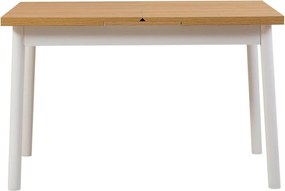 Extendable Dining Table Oliver Open - Karina White White