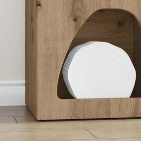vidaXL Πλαϊνό γραφείο ELST Artisan Oak 40 x 35 x 100.5 εκ