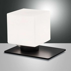 Φωτιστικό Επιτραπέζιο Zara 3579-30-101 Black Fabas Luce Μέταλλο,Γυαλί