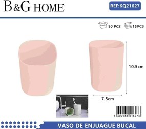 Θήκες οδοντόβουρτσας πλαστικές σε σετ 5Χ - Light Pink - 21627